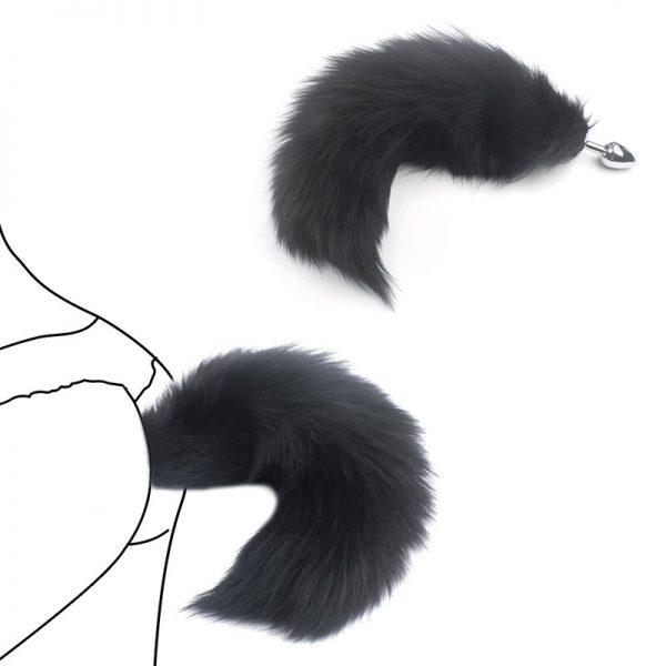 Black Fox Tail Butt Plug