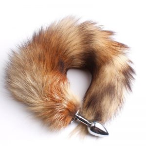 long fox tail butt plug