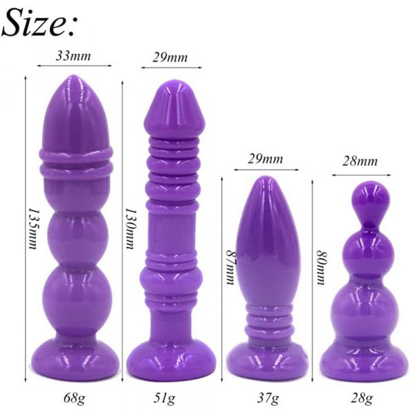 Anal Toys Silicone Anal Training Kits With Base 3
