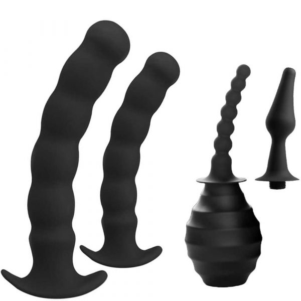 Anal Toys Silicone Anal Training Kit That Sprays Water 2